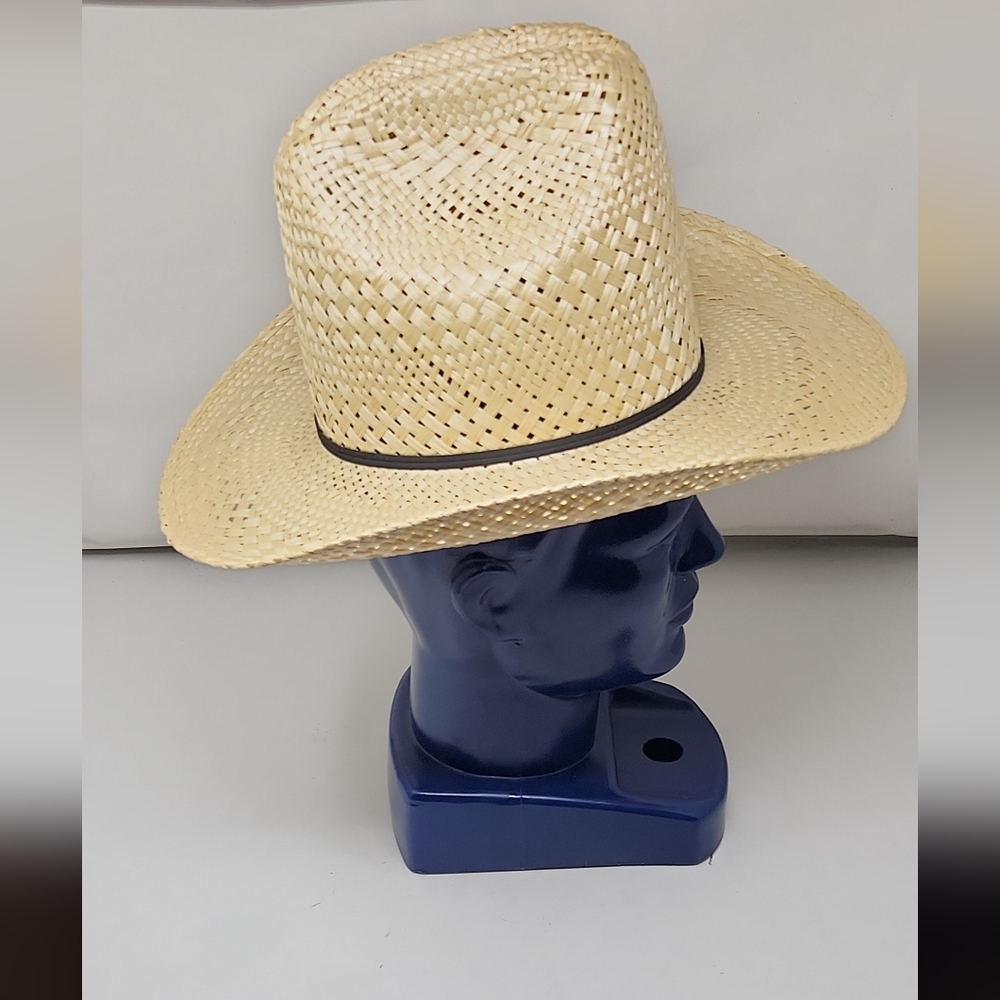 New Stetson Stallion Cowboy Hat Texas USA 7-1/4" Straw Hat - Picture 4 of 7
